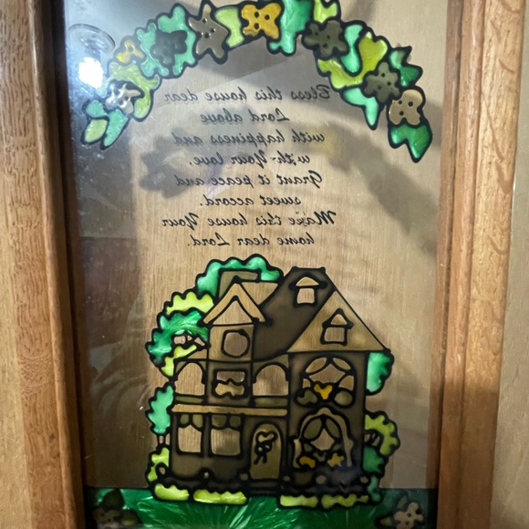 “Bless this house….” Framed Glass Picture 7X10” - Picture 2 of 3
